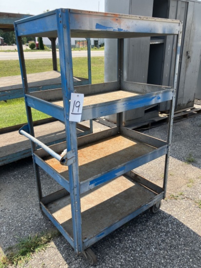 4-Tier Roll Around Shelf Cart