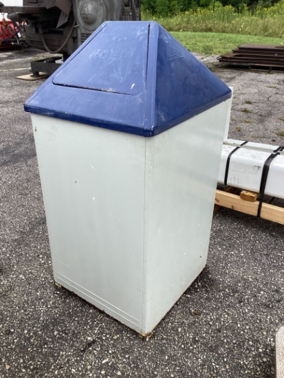 Metal Trash Can