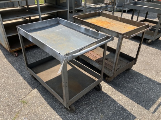 (2) Roll Around Shop Carts