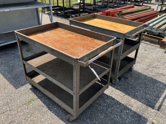 (2) Roll Around Shop Carts