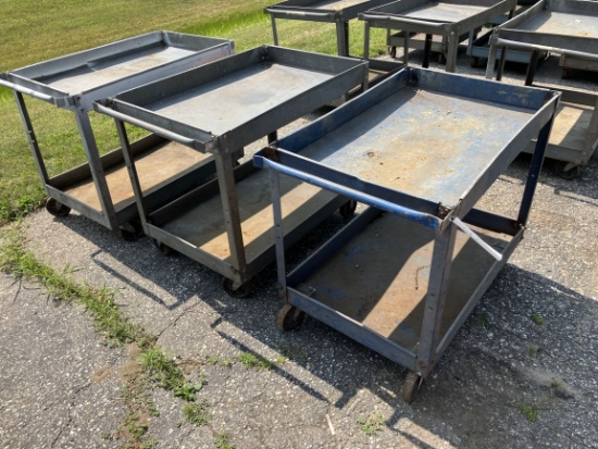 (3) Roll Around Shop Carts