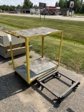Roll Around Shop Cart & Metal Base w/Castors