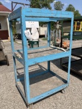 Steel Shop Cart on Wheels
