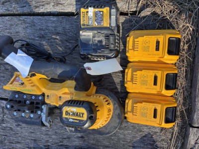 Dewalt 20v 4-amp Batteries, Charger, & Band Saw
