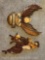 Carved from solid wood, puzzle pieces, Wall Art, Cowboy on Bucking Bull, Eagle Welcome Sign