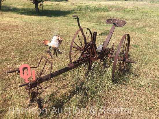 Antique Vintage horse drawn cultivator. Farm Equipment