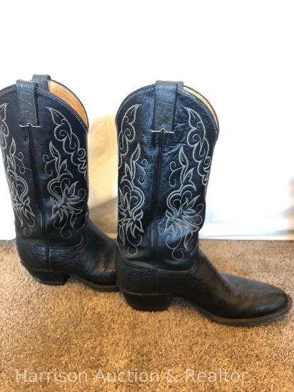 Justin 8D black Western Boots