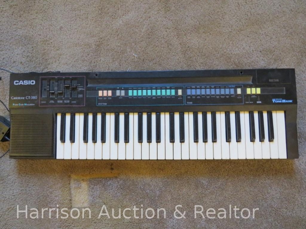 Vintage Casio Casiotone CT-380 Electric Electronic Keyboard Piano PCM Pulse-Code | Art, Antiques & Collectibles Collectibles Musical Instruments Pianos, Keyboards & | Online Auctions | Proxibid