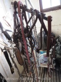 Equine head stalls, lead ropes, Saddle Stand, and other miscellaneous items