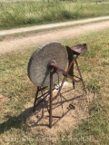 Vintage antique grinding wheels