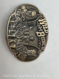 Vintage Wild Bunch ADM Award Design Brass Belt Buckle