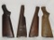 4 OLD GUN STOCKS