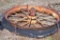 Antique wagon wheel