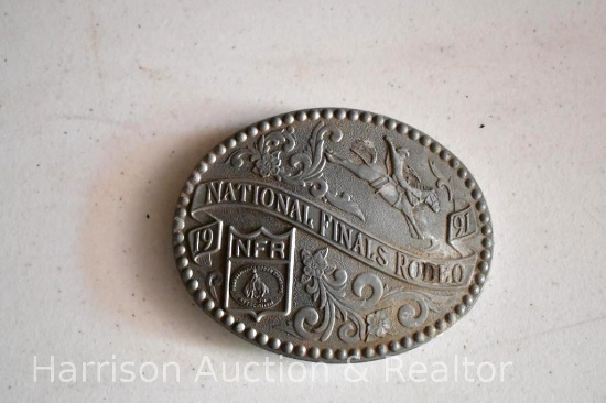 1991 National Finals Rodeo Belt Buckle