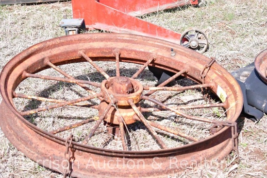 Antique wagon wheel