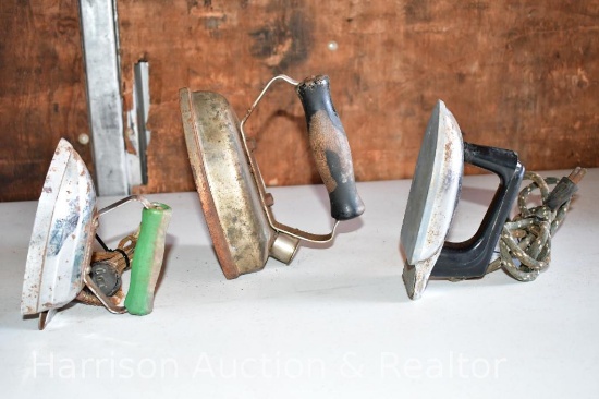 Set of 3 Vintage Irons
