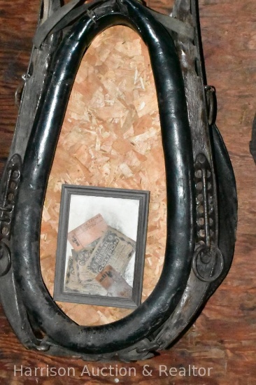 Vintage leather horse collar