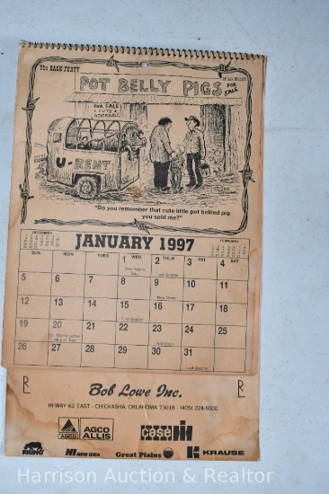 Vintage calendar