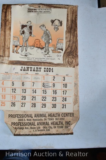 Vintage calendar