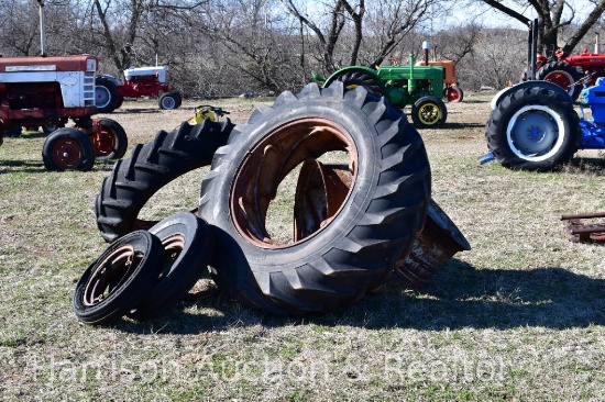 assorted tires and rims
