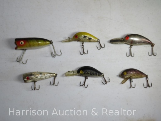 6 Vintage Assortment of Fishing Lures