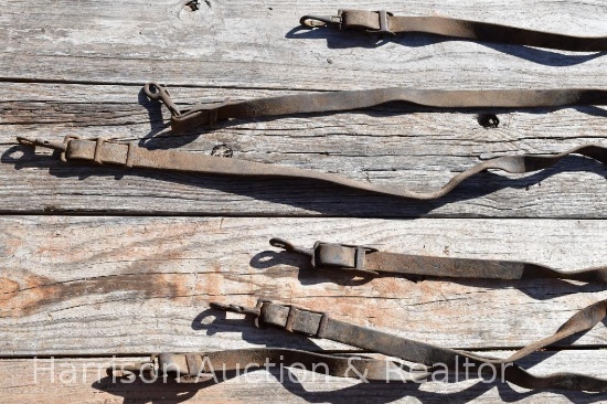 3 horse driving reins