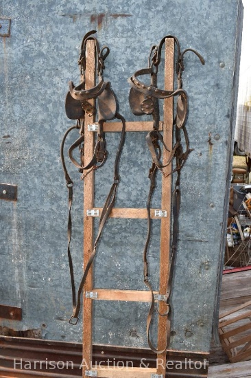 2 Bridles with Brass details