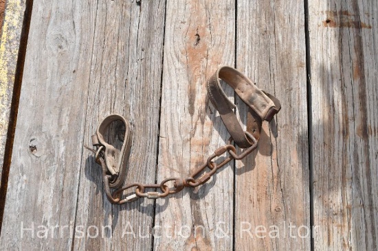 Vintage leather hobbles