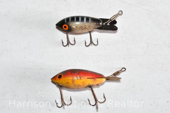 2 wooden Bomber fishing lures