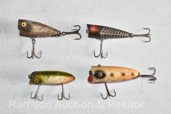 4 Heddon 3 inch fishing lures