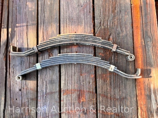 Leaf springs six leaf open Eye end