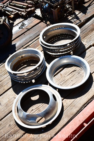 Set of 11, 15, 16 and 17 inch beauty rings for hubcaps