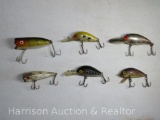 6 Vintage Assortment of Fishing Lures