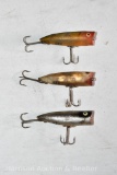 3 Heddon Chugger Spook fishing Lures