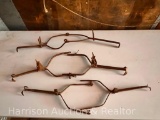 Set of 3 Vintage Iron Cow Poke, Neck Yoke
