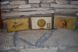 3 Vintage Tobacco Boxes