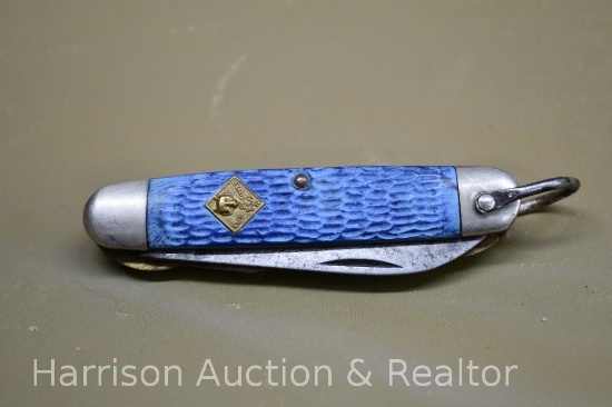 ORIGINAL 1960s Vintage Cub Scout BSA Camillus New York USA Official Boy Scout Pocketknife Blue