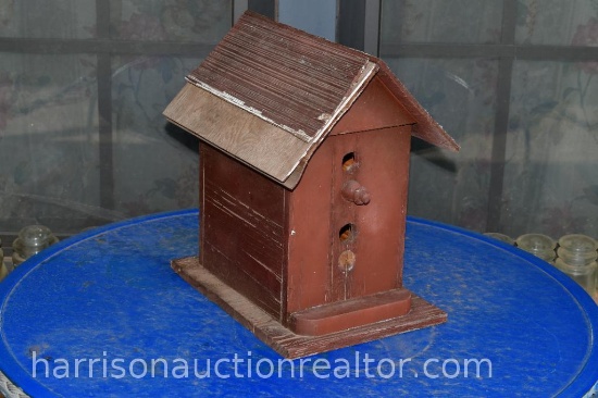 homemade wooden bird house