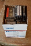 Box of cassette tapes