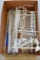 Assortment of shelving and curtain rods