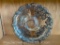 Vintage Silver Overlay Glass Serving Footed Centerpiece