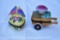 Limoges love birds yellow heart trinket box Measures 2 1/4in Long, 2 1/4 in wide 3in Tall Limoges