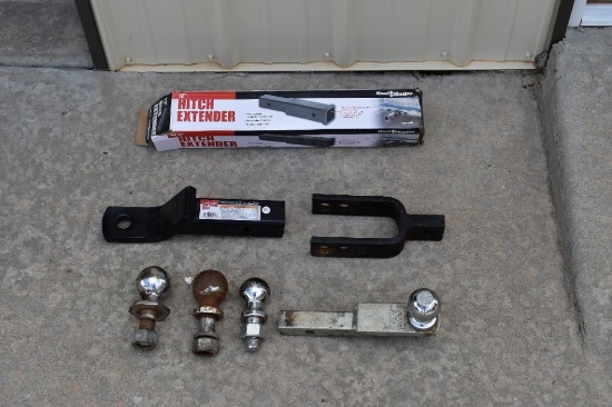 Assortment of Hitches and ball mounts