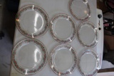 Holly and berry collection set plates