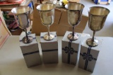 Vintage Salem of Portugal Salem Silver Plate Wine Goblet Cup