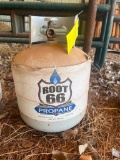 Empty 15 pound propane tank
