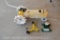 assortment of vintage garden sprinklers