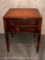 Vintage American Mahogany 1-Drawer Legged End Table or Night Stand