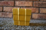McCOY YELLOW GLAZED BAMBOO PLANTER