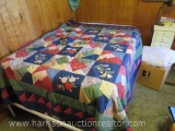 Queen sized quilt. Hand quilted
